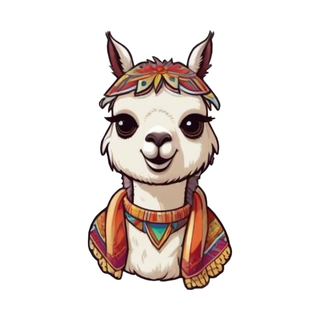 Funky Pretty Llama by ReaBelle