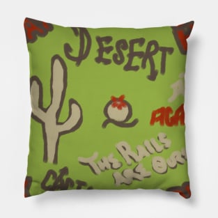 Painted Desert All-Over Graffiti Pillow