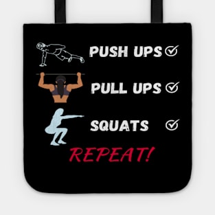 Pushups Pullups Squats Exercises Tote