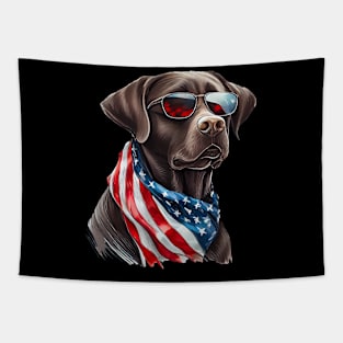 Independence Day Dog Tapestry