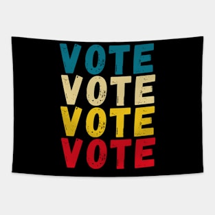 Vintage Disressed Vote Shirt for Men and Women Tapestry