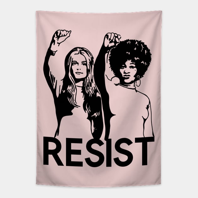 Gloria Steinem and Angela Davis Resist Tapestry by Left Of Center