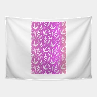 Pink leaves pattern Tapestry