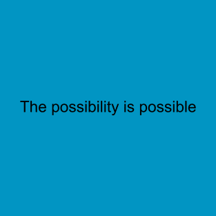 The possibility is possible T-Shirt