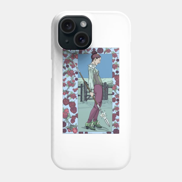 The Raspberry Knight Phone Case by WendiStrangFrost