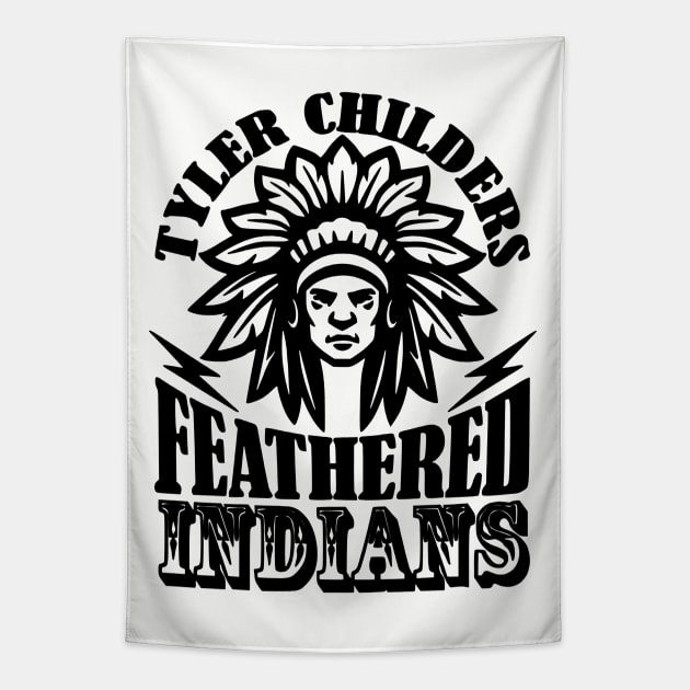 Tyler Childers Feathered Indians Tapestry by TheBalestvictus