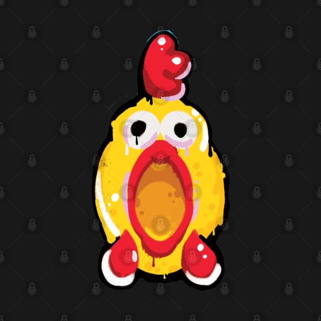 Rubber Chicken Toy Head by supermara