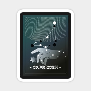 Capricorn Zodiac Art Magnet