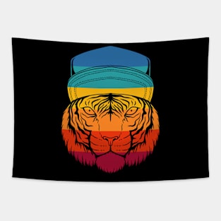 Vintage Tiger Hat Tapestry