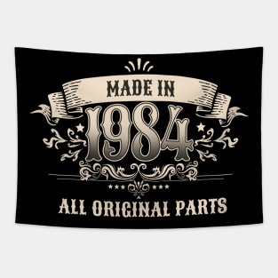 Retro Vintage Made In 1984 All Original Parts Tapestry