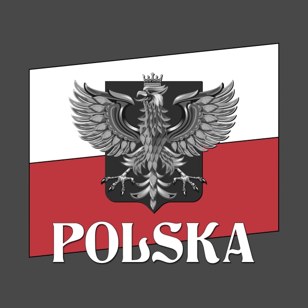 POLSKA - Poland Flag and Shield by DreamStatic