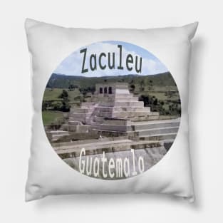 Zaculeu Ruins Guatemala Travel Stickers Pillow
