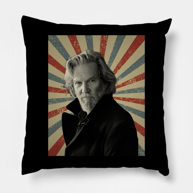 Jeff Bridges Pillow by LivingCapital 