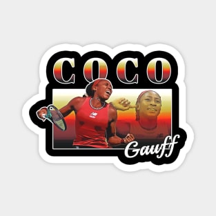 Retro Coco Gauff Magnet