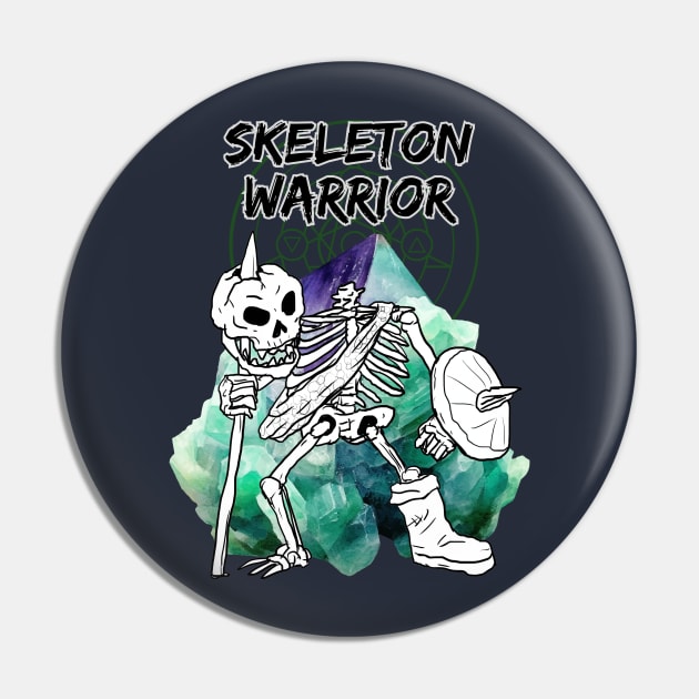 Skeleton Warrior DnD fantasy character Pin by Moonwing