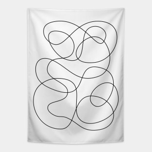 Simple Abstract Continuous Line Tapestry