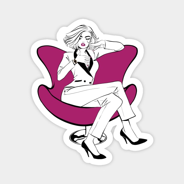 Chair Magnet by Natalie Shaw Illustration