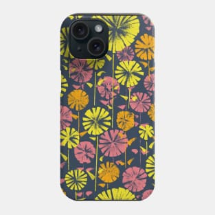 Chalkboard Flowers pattern Phone Case