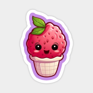 raspberry ice cream Magnet