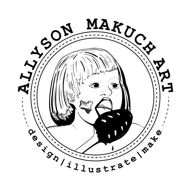 Allyson Makuch Art Eat-It Logo by allysonmakuchart