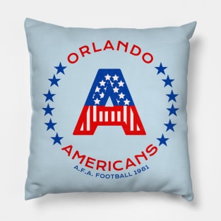 Defunct Orlando Americans AFA Football 1981 Pillow