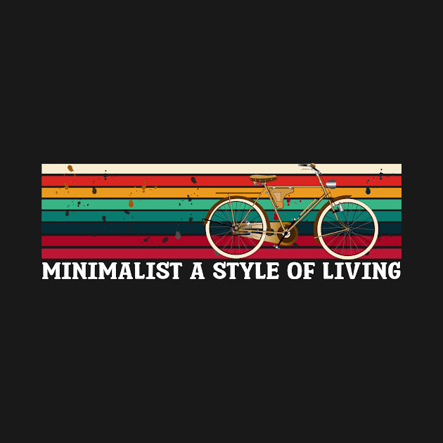 old bicycle and minimalistic lifestyle lettering and minimalistic lifestyle lettering by ARTotokromo