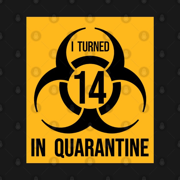 I Turned 14 in Quarantine Shirt - Biohazard Series by ArtHQ