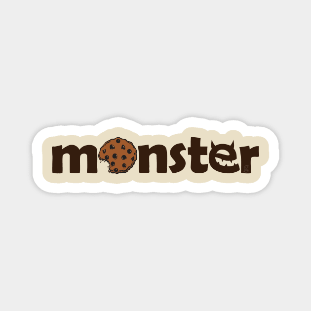 cookie monster Magnet by gtee