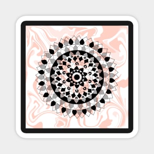 Achromatic mandala Magnet