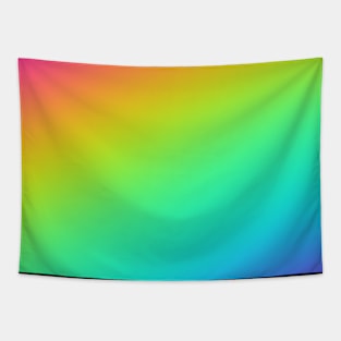 Gorgeous Bright Diagonal Rainbow Ombre Tapestry