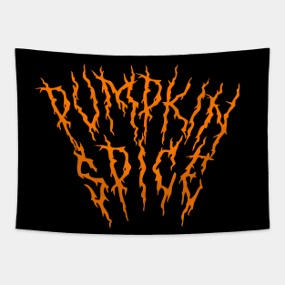 Pumpkin Spice Metal Style Tapestry