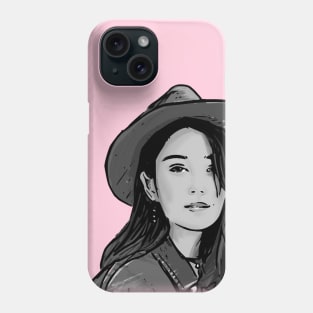 Woman in a Red Hat Phone Case