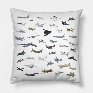 American Military Airplanes Pillow