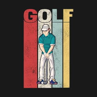 Golfer Golf Retro Golfing Golf Course T-Shirt