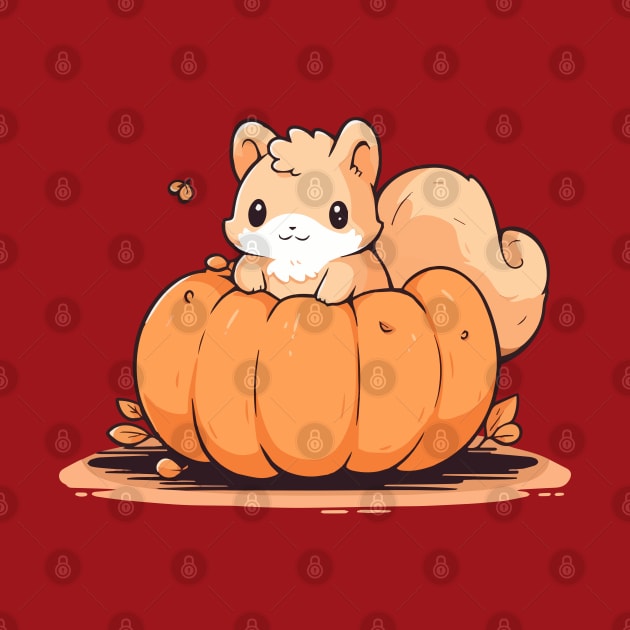 Squirrel in a pumpkin by etherElric