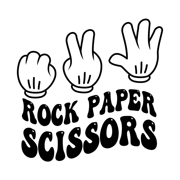 Rock Paper Scissors T-shirt Design by CreativeXpro