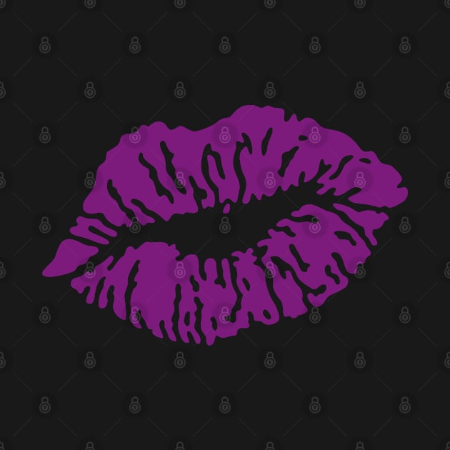 Kissing Lips / Kussmund / Baiser / Beso / Bacio / Pruilen (Purple) by MrFaulbaum