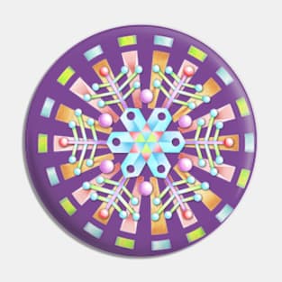 Snowflake Kaleidoscope Pin