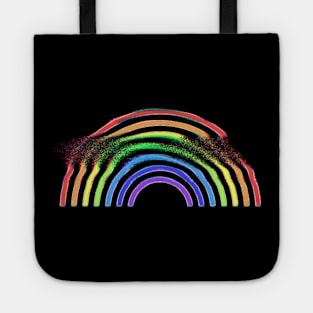 Rainbow Glitch Tote