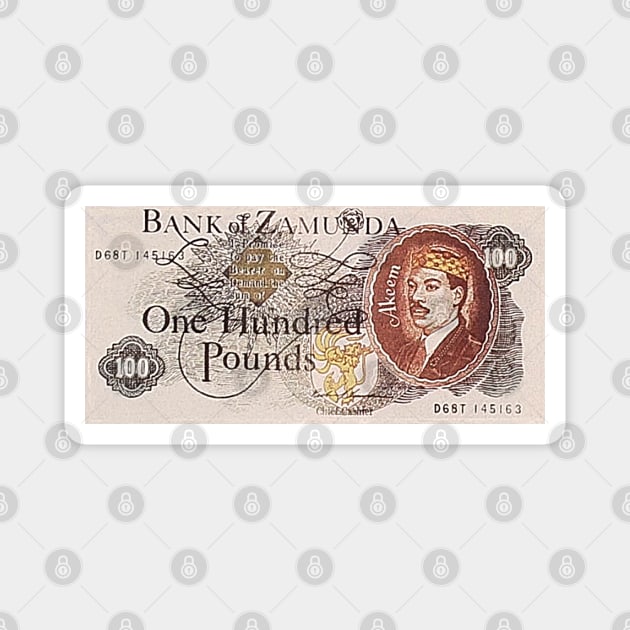 Bank of Zamunda Currency Magnet by Alema Art