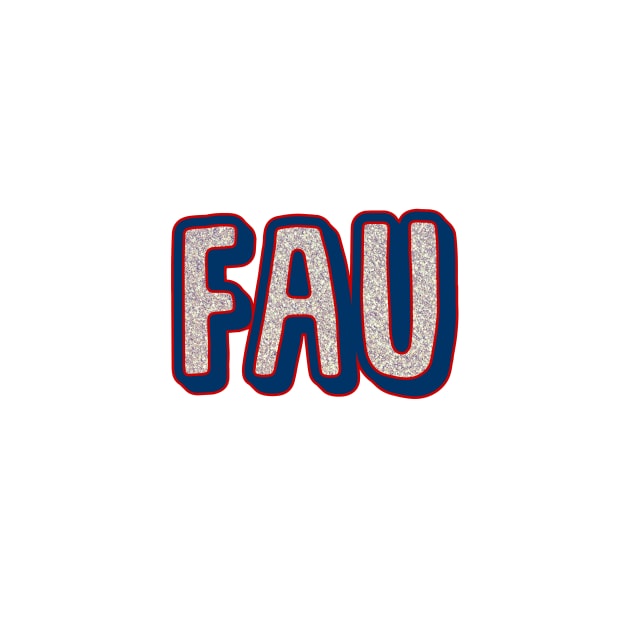 FAU glitter lettering by Rpadnis