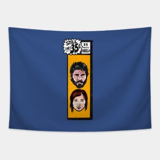 Comic book corner box - Joel & Ellie The Last of Us fan art Tapestry