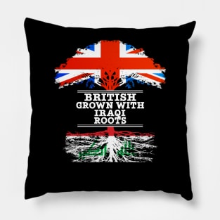 British Grown With Iraqi Roots - Gift for Iraqi With Roots From Iraq Pillow