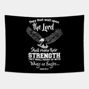 Wings Like Eagles Isaiah 4031 Christian Message Tapestry