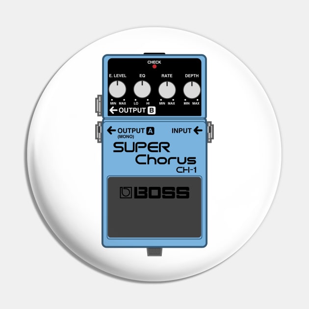 Boss CH-1 Super Chorus Guitar Effect Pedal Pin by conform