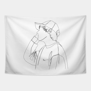 Louis Tomlinson Lineart Tapestry