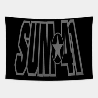 sum 41 grey star vintage Tapestry