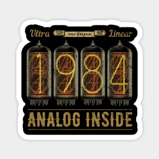 Vintage 1984 Analog Birthday Magnet