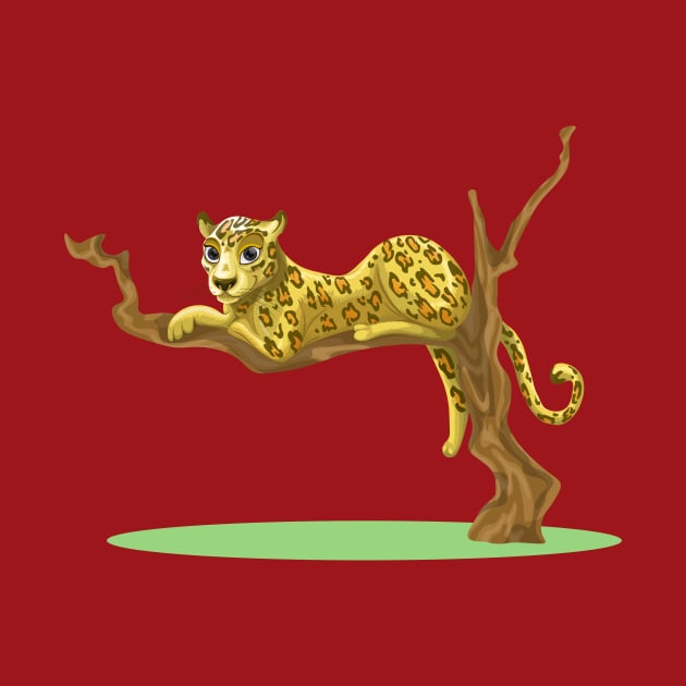 Cheetah on a Tree Branch by PatrioTEEism