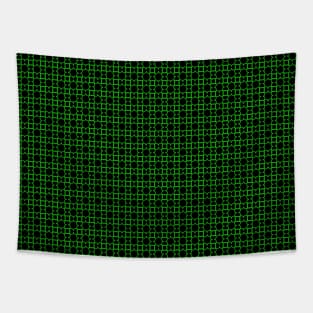 Green Retro Aztec Abstract Pattern Design Tapestry